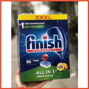 VIÊN RỬA BÁT FINISH ALL IN 1 86 Viên HƯƠNG CHANH